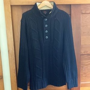 Mens XXL Oxide knit sweater, Navy blue